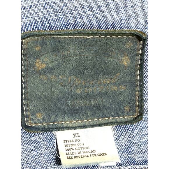 Vintage Gap Special Edition Denim Jean Jacket Mens XL Utility Trucker Chore Barn - Picture 5 of 8